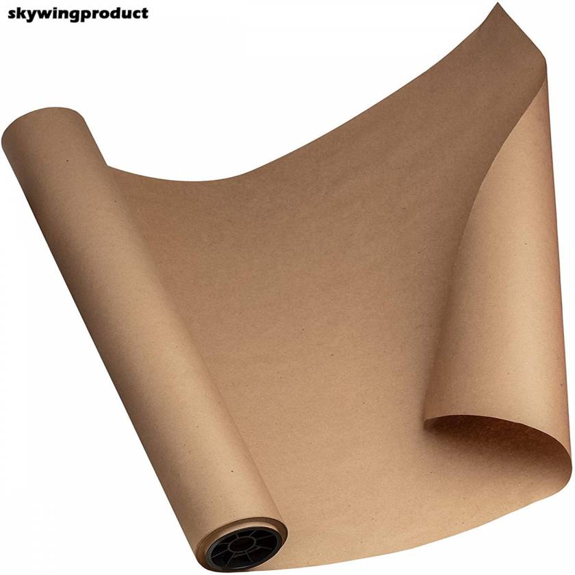 Skywingproduct High Quality Kraft Roll 24'' X 1800'' (150ft) Brown Mega Roll 100% Natural Recycled Material Packing Paper