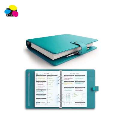 Manufacturer directly A5 Turquoise Undated Diary/Organizer for 2020/2021Daily Schedule & Reflection Journal Hardcover Notebook