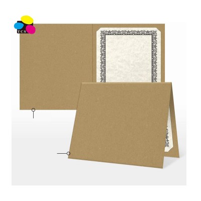 Three color Stone30pcs/box Grocery Bag brown Display Folder for Paper Awards Certificate Holders for school achievements