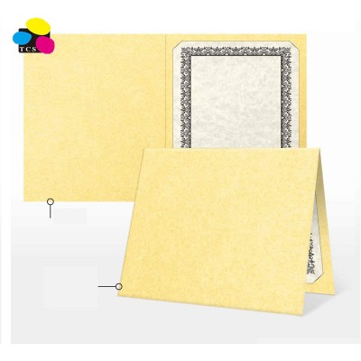 Three color Stone 30pcs/box Gold Metallic Display Folder for Paper Awards Size 9 1/2 x 12 Paper Certificate Holders