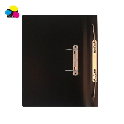 Three color stone High quality Black 10*14 inch Plastic Spring Transfer Folder with Metal Prongs for School&Office