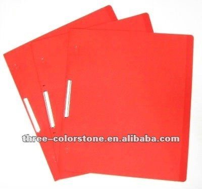 Metal-clip Paper File Folder, Clip folder, Paperboard,Orange, 10/pack