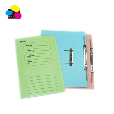 Spiral Spring File Folders with Metal Fastener