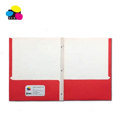 ECO-Friendly Lehui Red Letter A4  Size High Quality Assorted Colors Two Pockets Paper File Folder